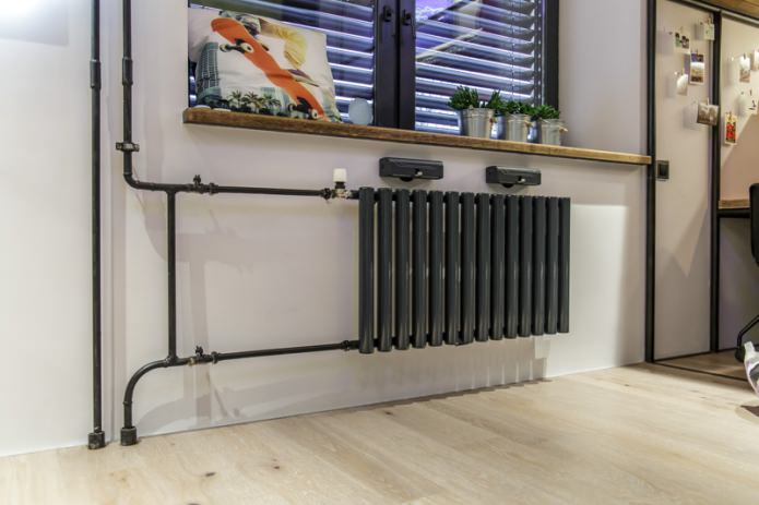 Batterie im Loft-Stil