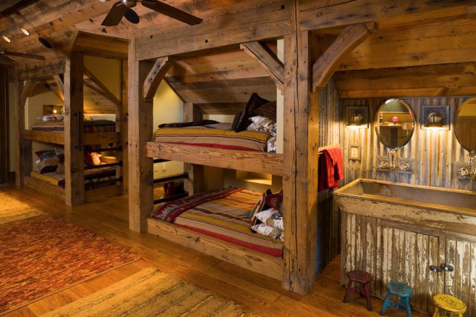 Kinderzimmer mit Etagenbetten