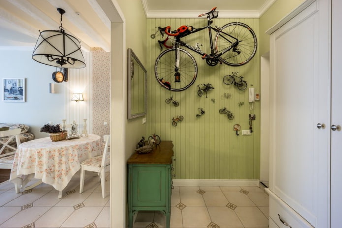 Fahrrad an der Wand