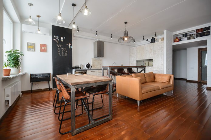 Wohnzimmer im Loft-Stil