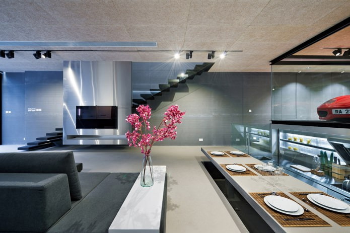 Zimmer im High-Tech-Stil