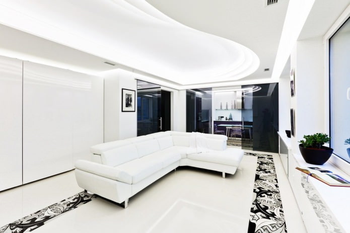 Schwarz-weißes Zimmer