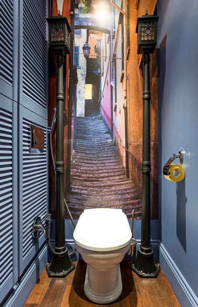 3D-Fototapete im Badezimmer