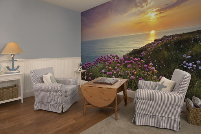 3D-Fototapete für die ganze Wand