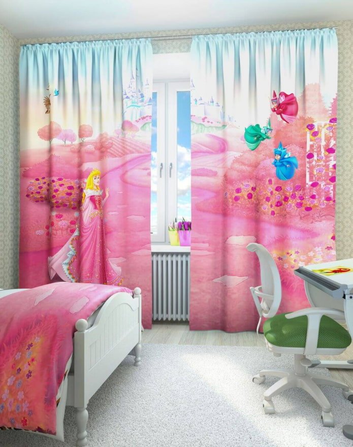 3D-Vorhänge im Kinderzimmer
