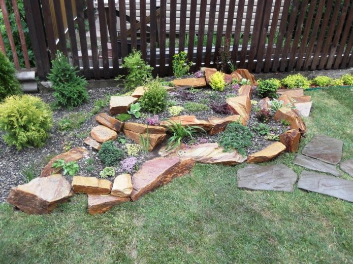 Steingarten im Garten