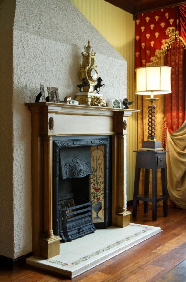 Kamin im Wohnzimmer