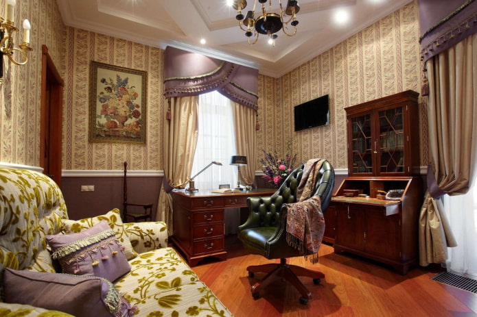 Arbeitszimmer im englischen Stil