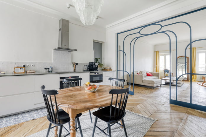 Bogendesign im Kücheninterieur