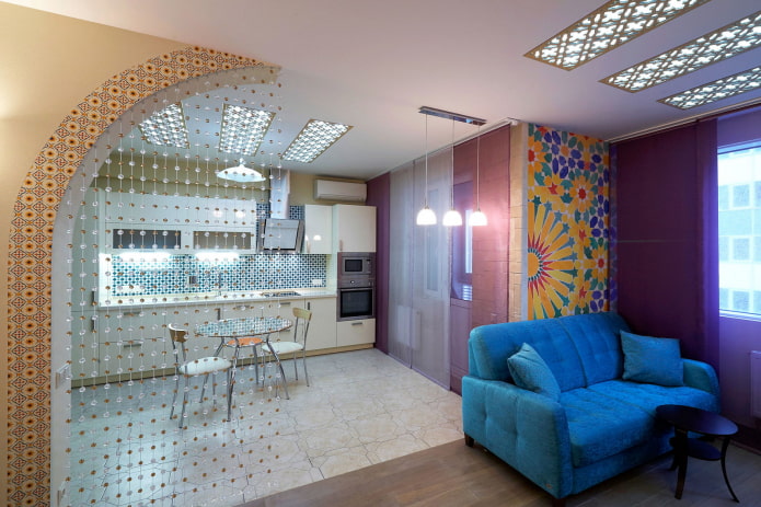 Bogendesign im Kücheninterieur