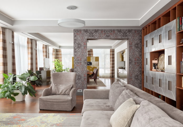 Quadratischer Bogen im Wohnzimmer