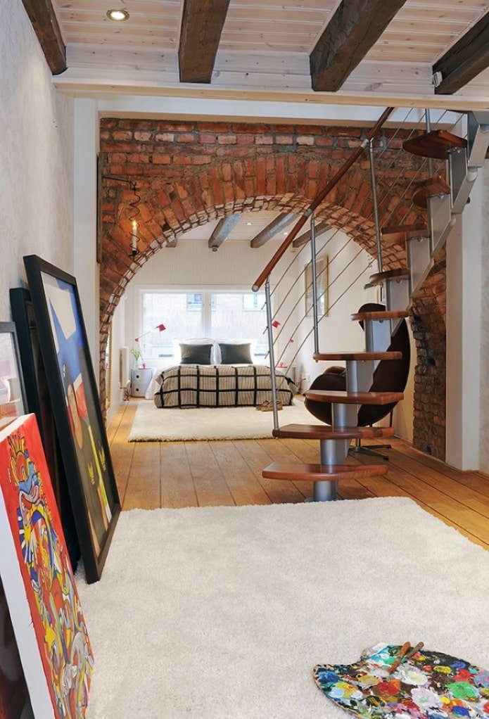Loft im Schlafzimmer