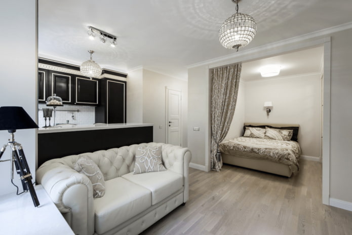 Bogen zwischen Wohnzimmer und Schlafzimmer