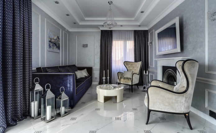 Bodenbelag in einem Art-Deco-Interieur