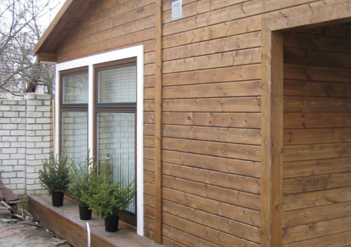 Fassade aus Schindeln