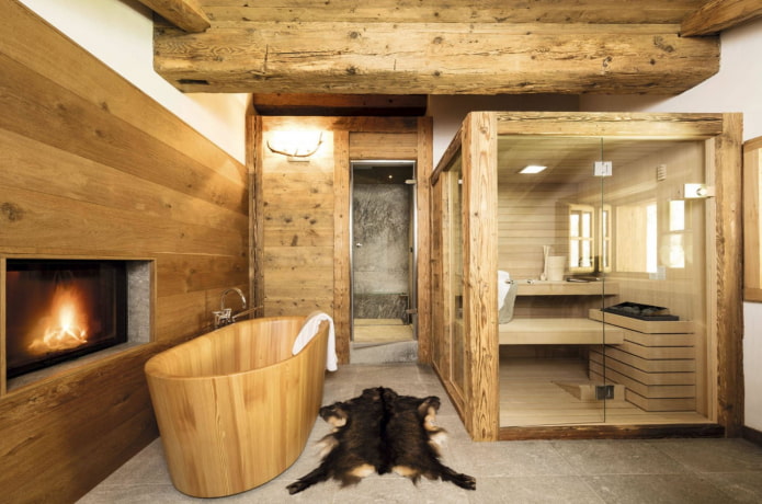 Badehaus im Chalet-Stil