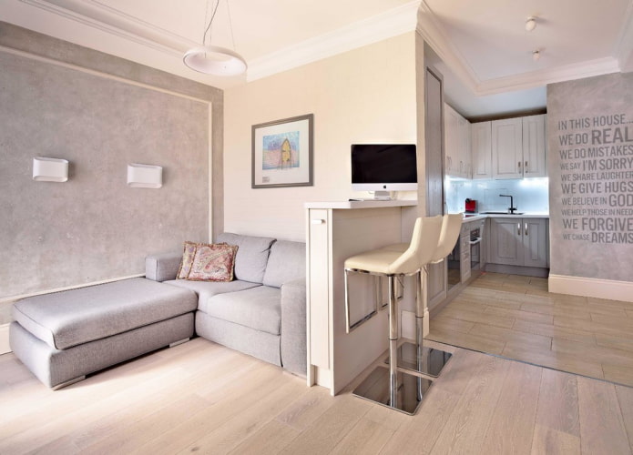 Minibartheke im Wohnzimmer