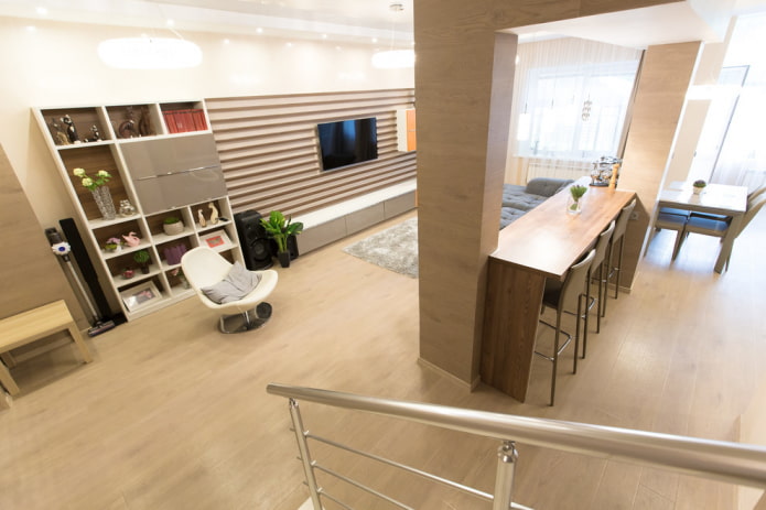 Bartheken-Design im Saalinneren