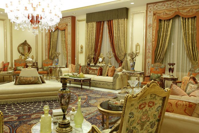 Wohnzimmer im Barockstil