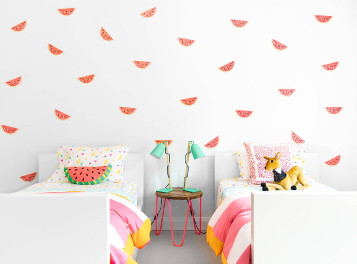 Aufkleber an der Wand