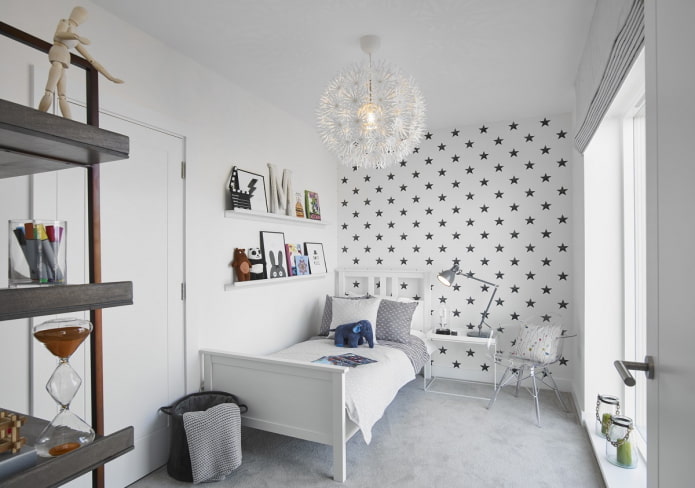 weiße Decke