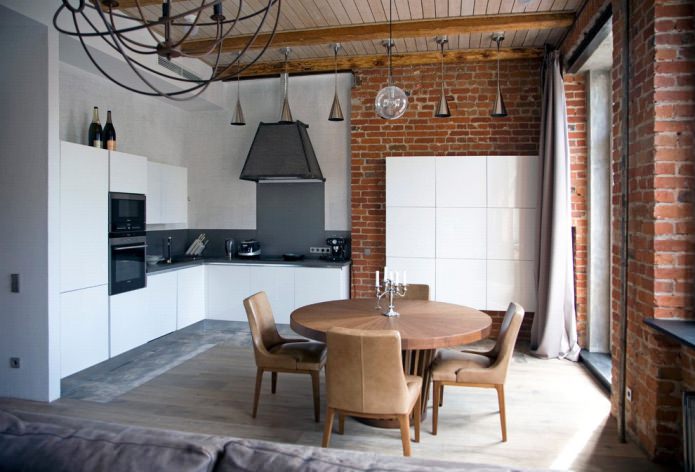 Küche im Loft-Stil