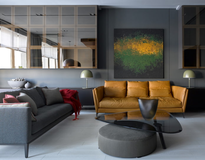 Weißer Boden im Wohnzimmer