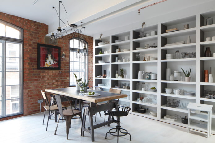 Innenraum im Loft-Stil