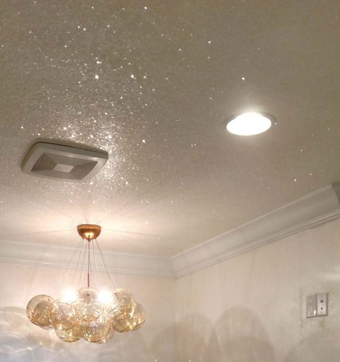 Decke mit Glitzer