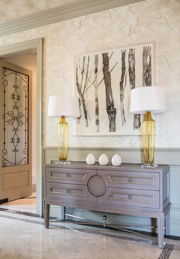moderne beige Tapete