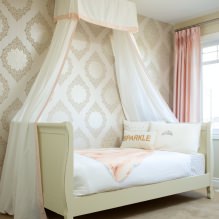 Beige Tapete: Design, Kombination, Auswahl der Vorhänge, 70+ Fotos im Innenraum-15