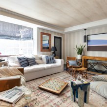 Beige Tapete: Design, Kombination, Auswahl der Vorhänge, 70+ Fotos im Innenraum-5