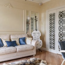 Beige Tapete: Design, Kombination, Auswahl der Vorhänge, über 70 Fotos im Innenraum-13