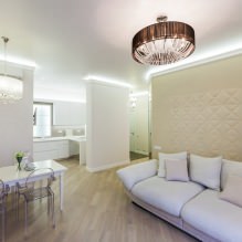 Beige Tapeten: Design, Kombination, Auswahl der Vorhänge, über 70 Fotos im Innenraum-10