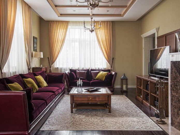Vorhanghalter für das Wohnzimmer