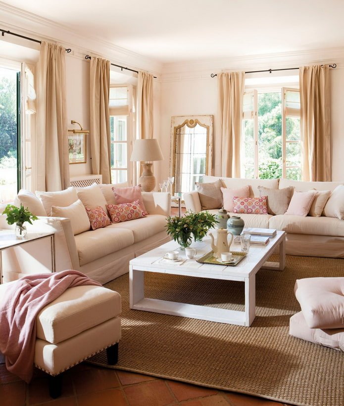 Rosa Akzente im Interieur