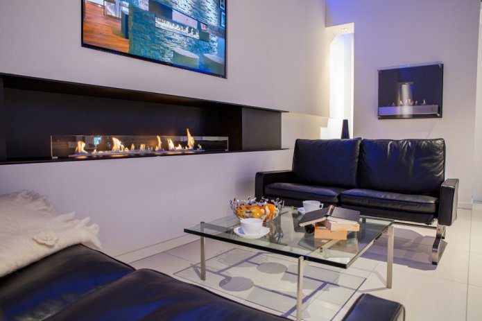 Kamin im Wohnzimmer
