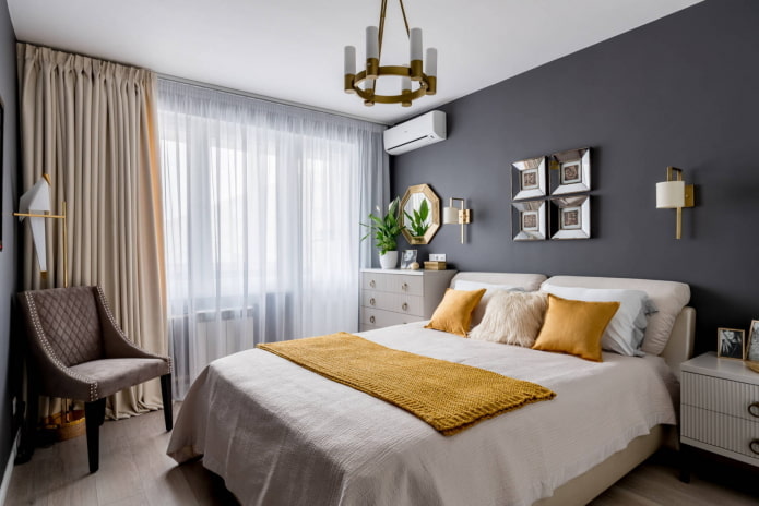 Schlafzimmer in einer Breschnewka