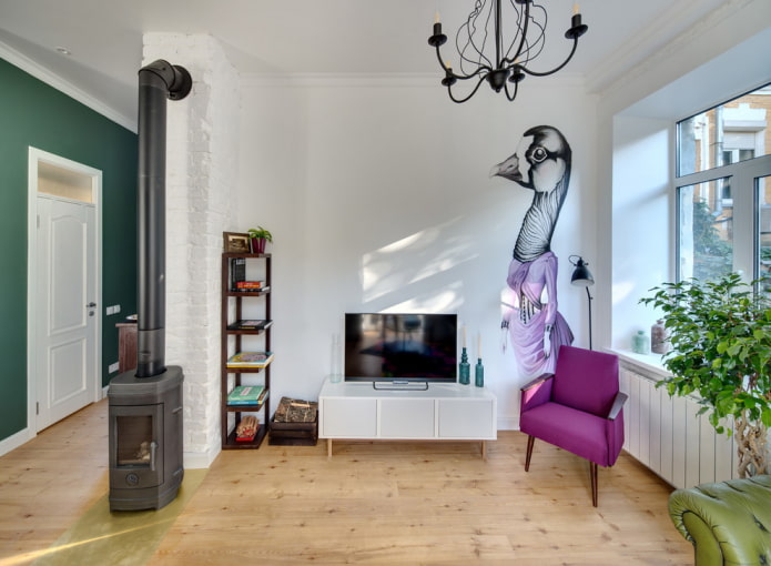 Ein moderner Hängebauchofen