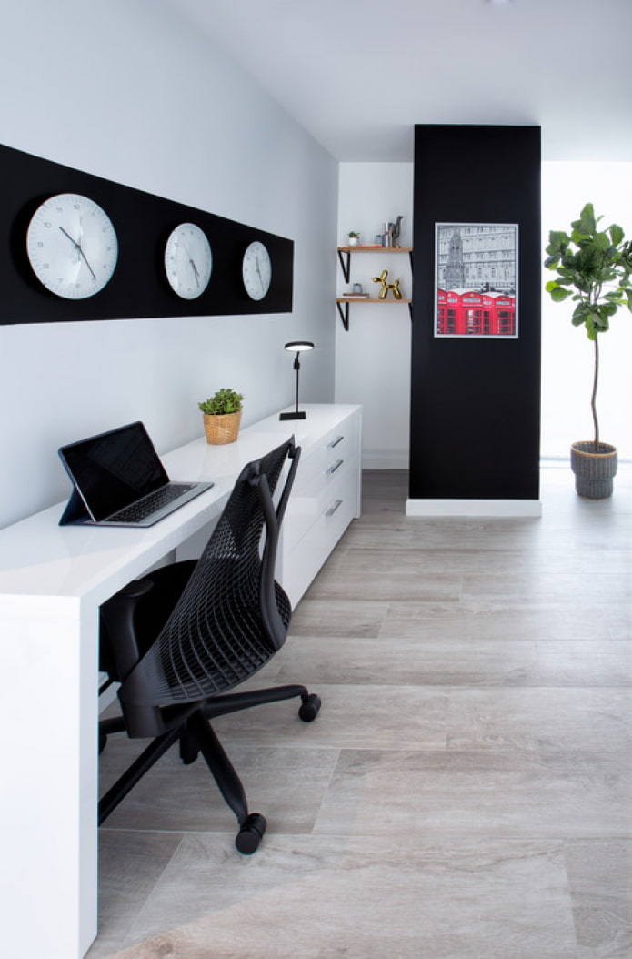 Uhr im Büro
