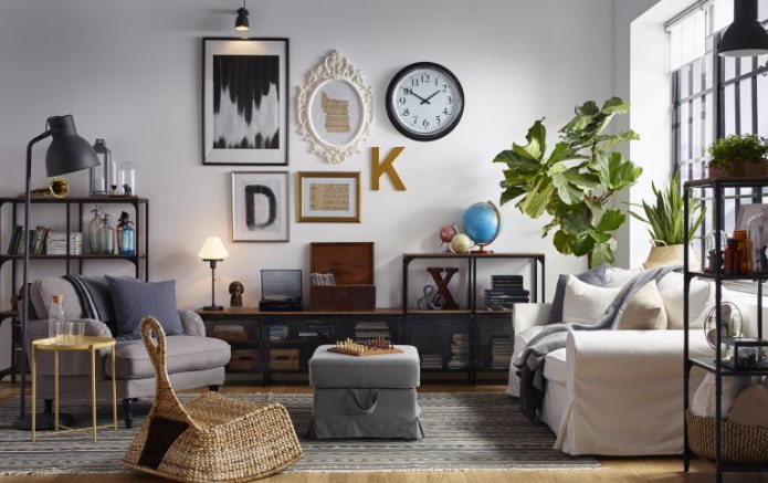 Uhr im Wohnzimmer