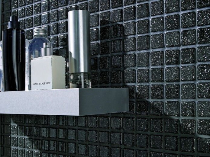 Mosaik mit Glitzer