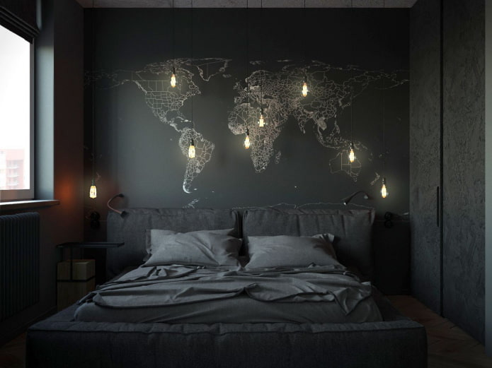 schwarzes Schlafzimmer