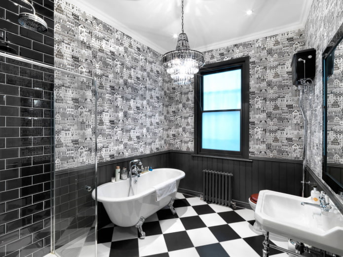 Tapete für das Badezimmer