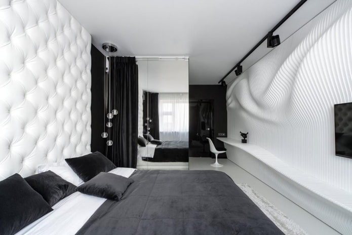 Spiegelschrank im Wohnzimmer