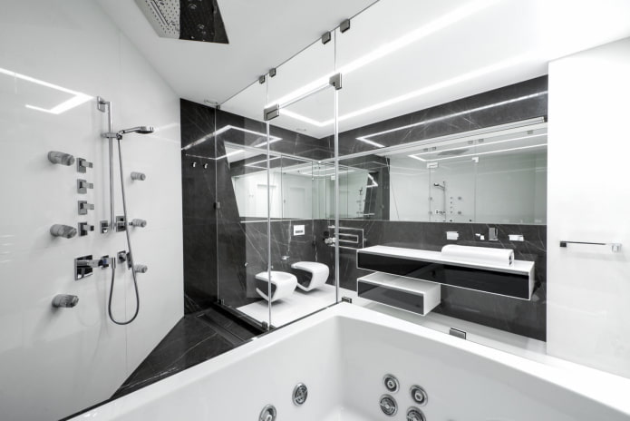 Badezimmer im High-Tech-Stil 