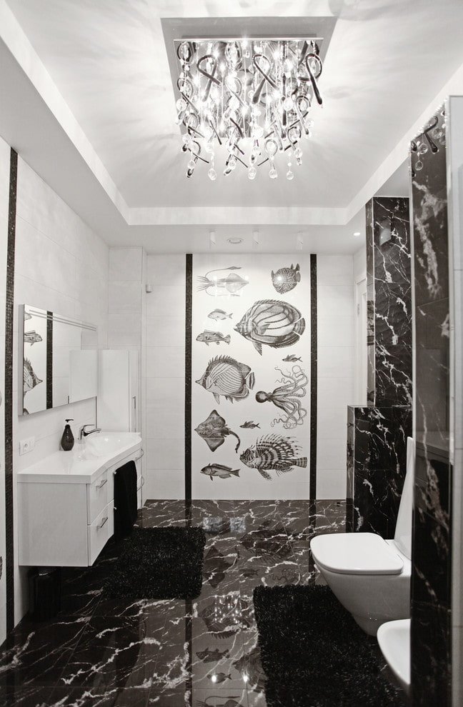 Paneel im Badezimmer