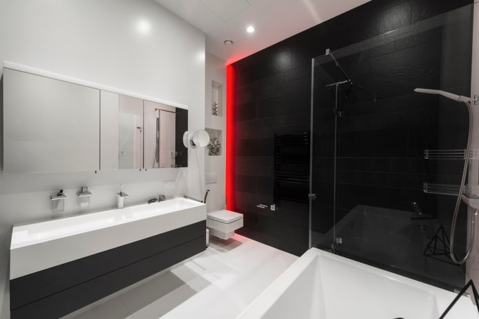 Badezimmer im minimalistischen Stil
