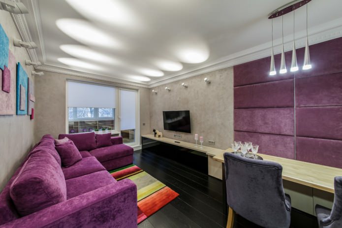 dunkles Laminat im Wohnzimmer