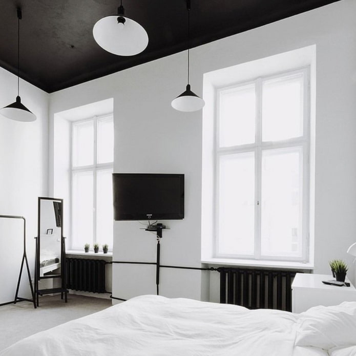 schwarze Decke